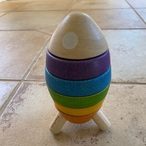 Wooden Stackable Rocket by Plan Toys